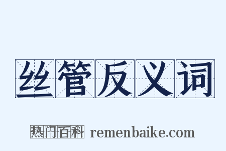 丝管反义词是什么意思的图片